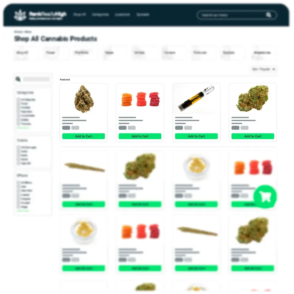 Cannabis Dispensary Retail Advertising Platform Featured Menu Cannabis Dispensary Retail Advertising Platform Featured Menu